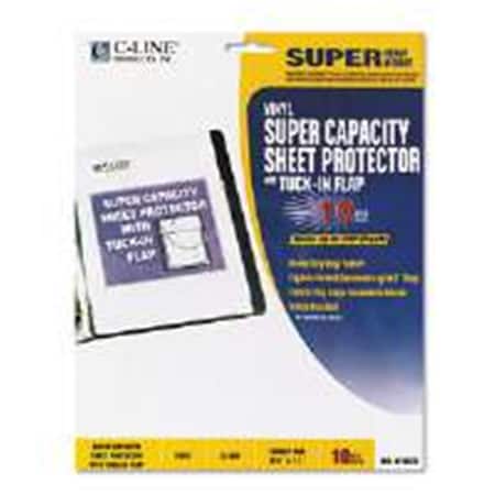 C-Line Products 61027 Super Capacity Sheet Protector with Tuck-In Flap- Letter Size YYAZ-CLI61027